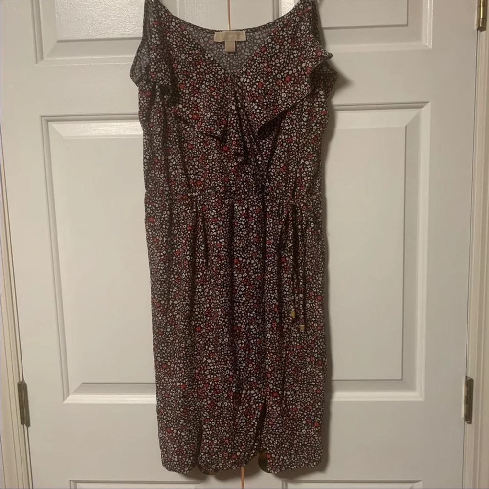 Michael Kors faux wrap-style sundress